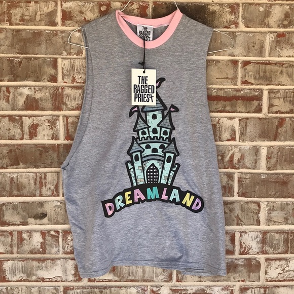 the ragged priest Tops - The Ragged Priest UK graphic Dreamland Muscle Tank